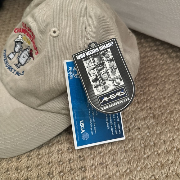 NWT US Open Championships 2014 Pinehurst No.2 Golf Hat 100% Cotton. OSFA Khaki - Picture 4 of 5